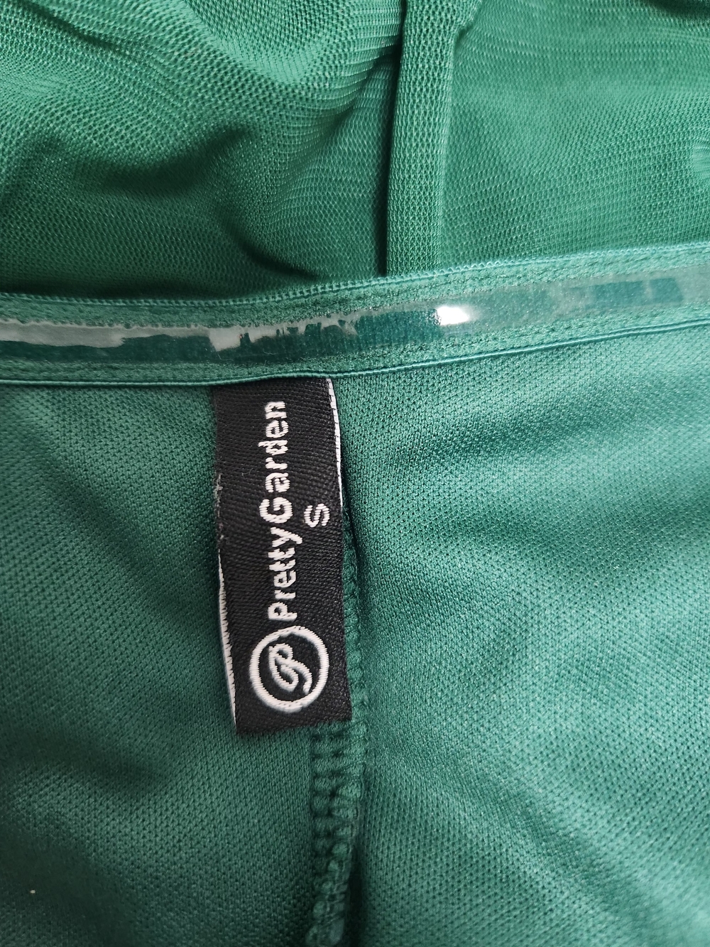 Green Ruched Square-Neck Midi Dress - Picture 5 of 7